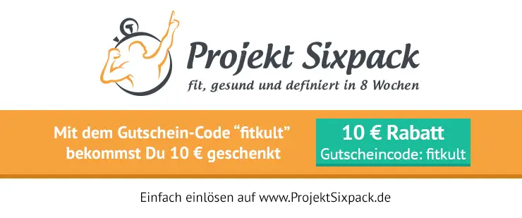 Projekt Sixpack - Gutschein - Fitness Erährung - fitkult